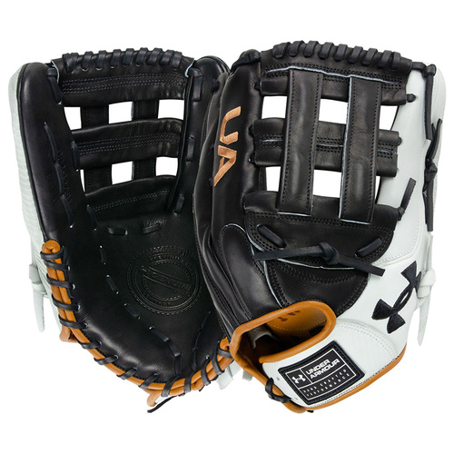 Under Armour Genuine Pro 2.0 Baseball Glove 12.75 inch Black/White/Caramel UAFGGP2-1275H-BWC