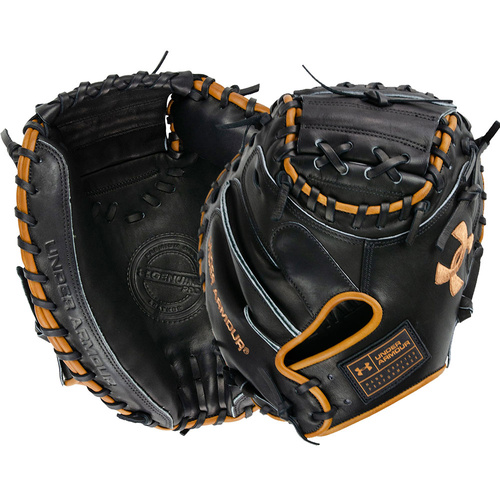 Under Armour Genuine Pro 2.0 Baseball Catcher Glove 34 inch Black UAFGGP2-CM