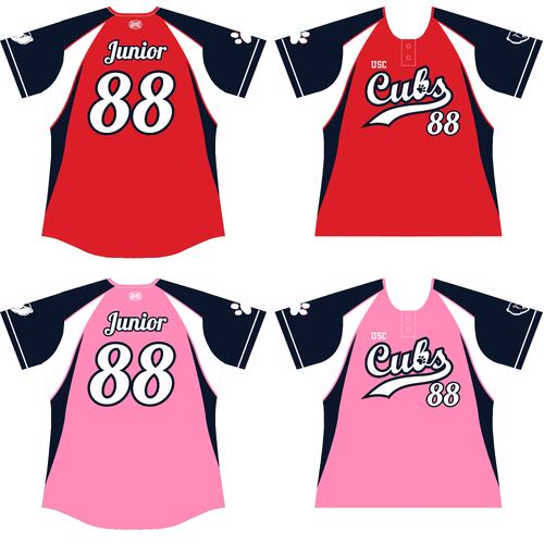 USC Softball Club Junior Playing Top - Cubs