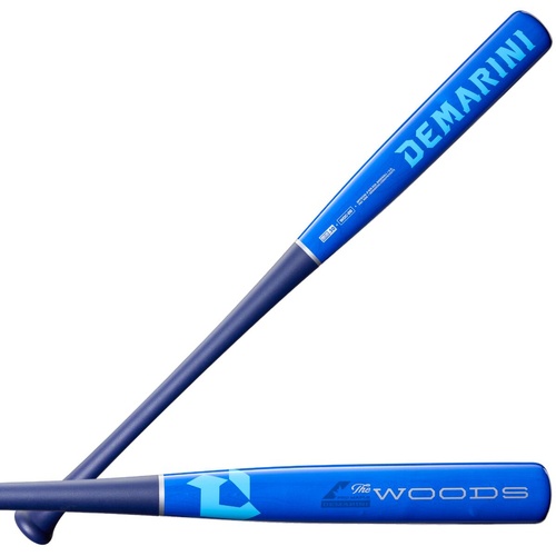 DeMarini 2026 The Woods™ BLUE Wood Composite BBCOR Baseball Bat -3