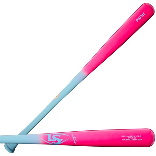 Louisville Slugger Pro Prime C271 Maple Baseball Bat - Powder Blue/Pink