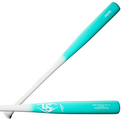 Louisville Slugger RA13 Pro Prime Maple Bat - White/Teal