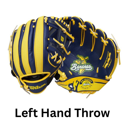 Wilson A200™ EZ CATCH™ Bananas LHT T-Ball Glove 10 inch - Navy/Gold - Left Hand Throw