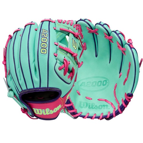 Wilson 2025 Fall A2000 DP15SS Infield Baseball Glove 11.5 inch - Seafoam/Optic