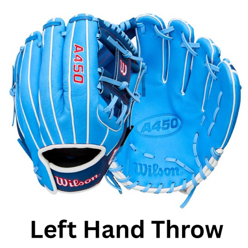 Wilson 2026 A450 Youth LHT Baseball Glove 11.5 inch - Left Hand Throw