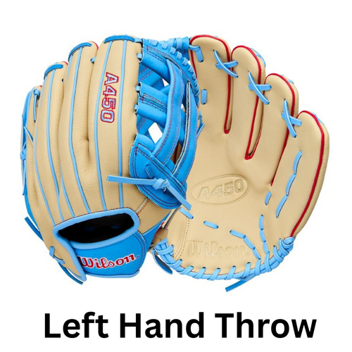 Wilson 2026 A450 Youth LHT Baseball Glove 12 inch - Left Hand Throw