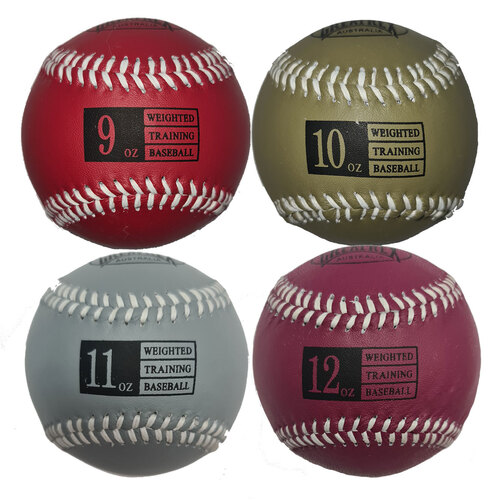 Weighted Baseballs - MULTI-WEIGHT 4 PACK