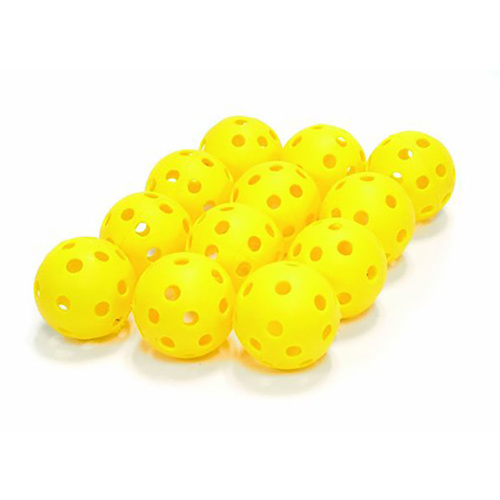 Wiffle Plastic YELLOW Practice Ball 12 Inch Dozen