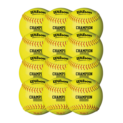 Wilson A9031ASA Champion Softball 12 inch DOZ